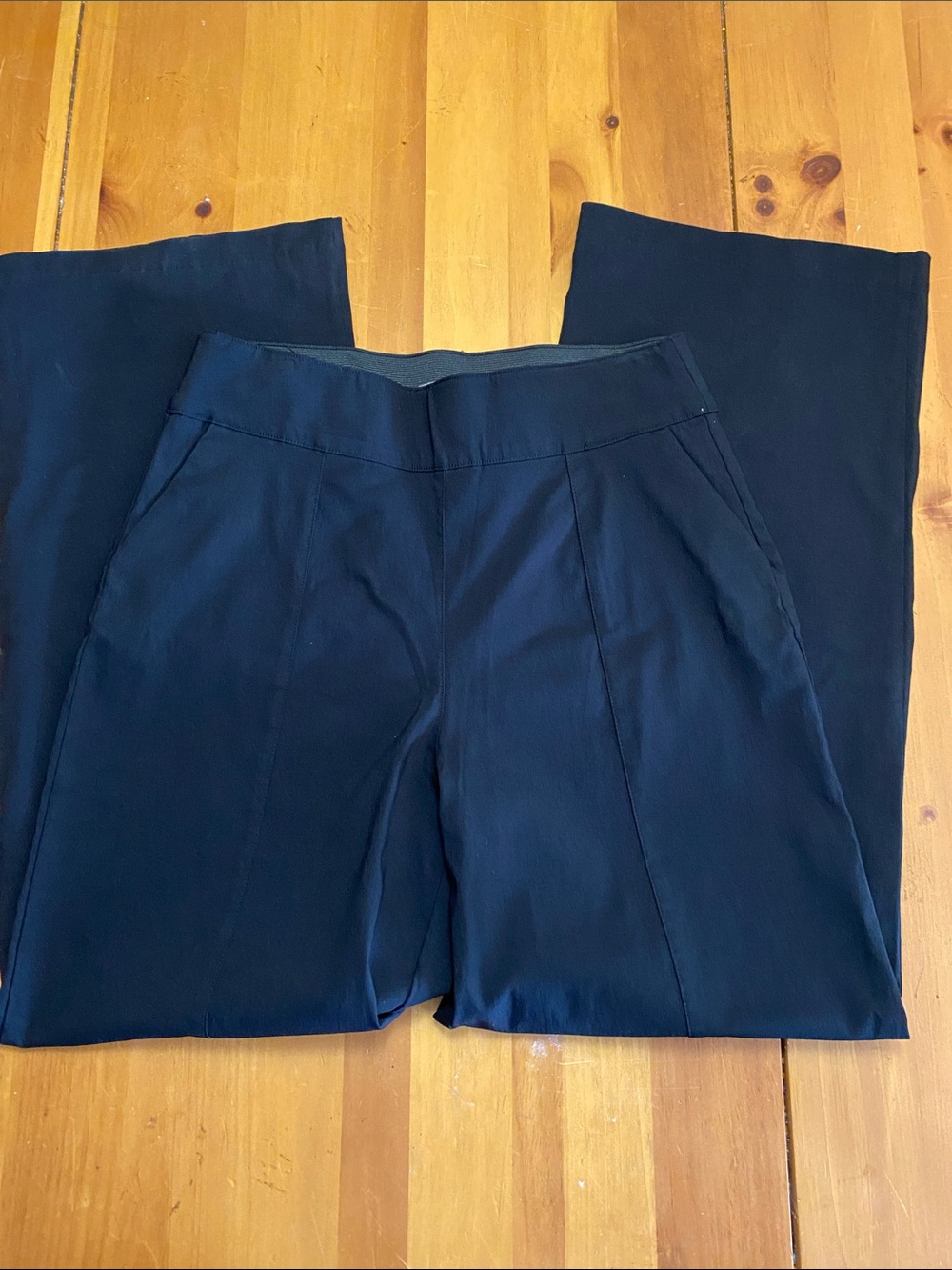 Maurices Black Wide-Leg Pull-On Pants